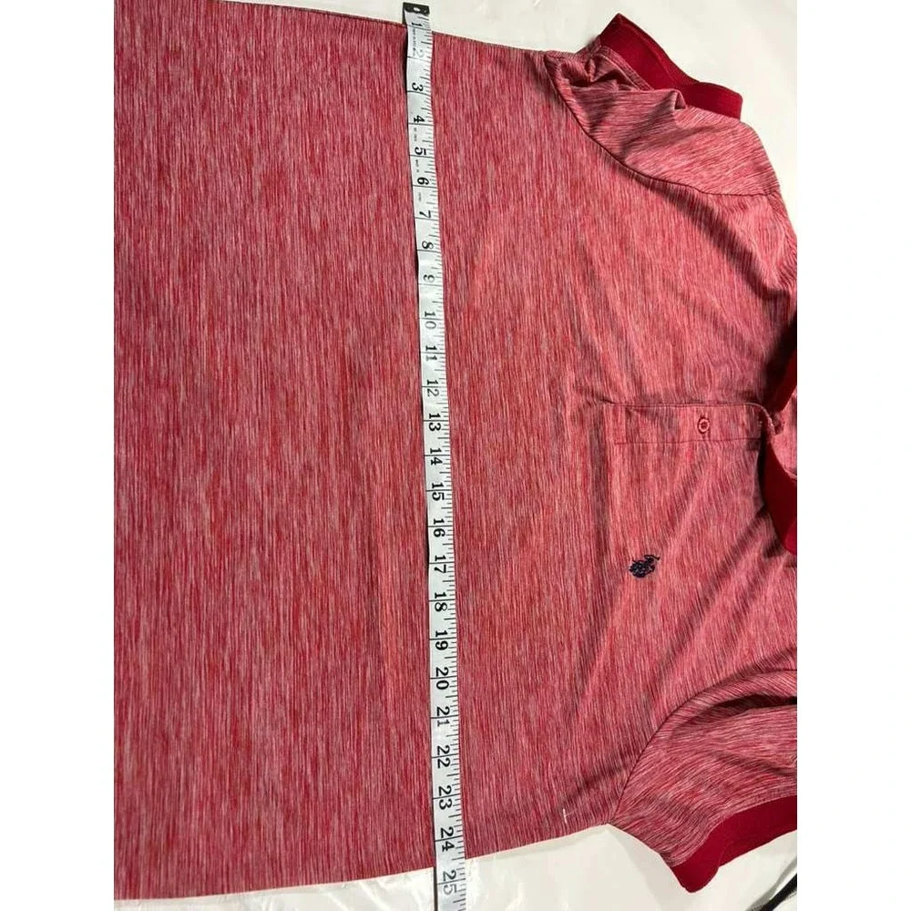 US Polo Assn Mens Polo Shirt Red Space Dye Short Sleeve L 11‎ 8028 47